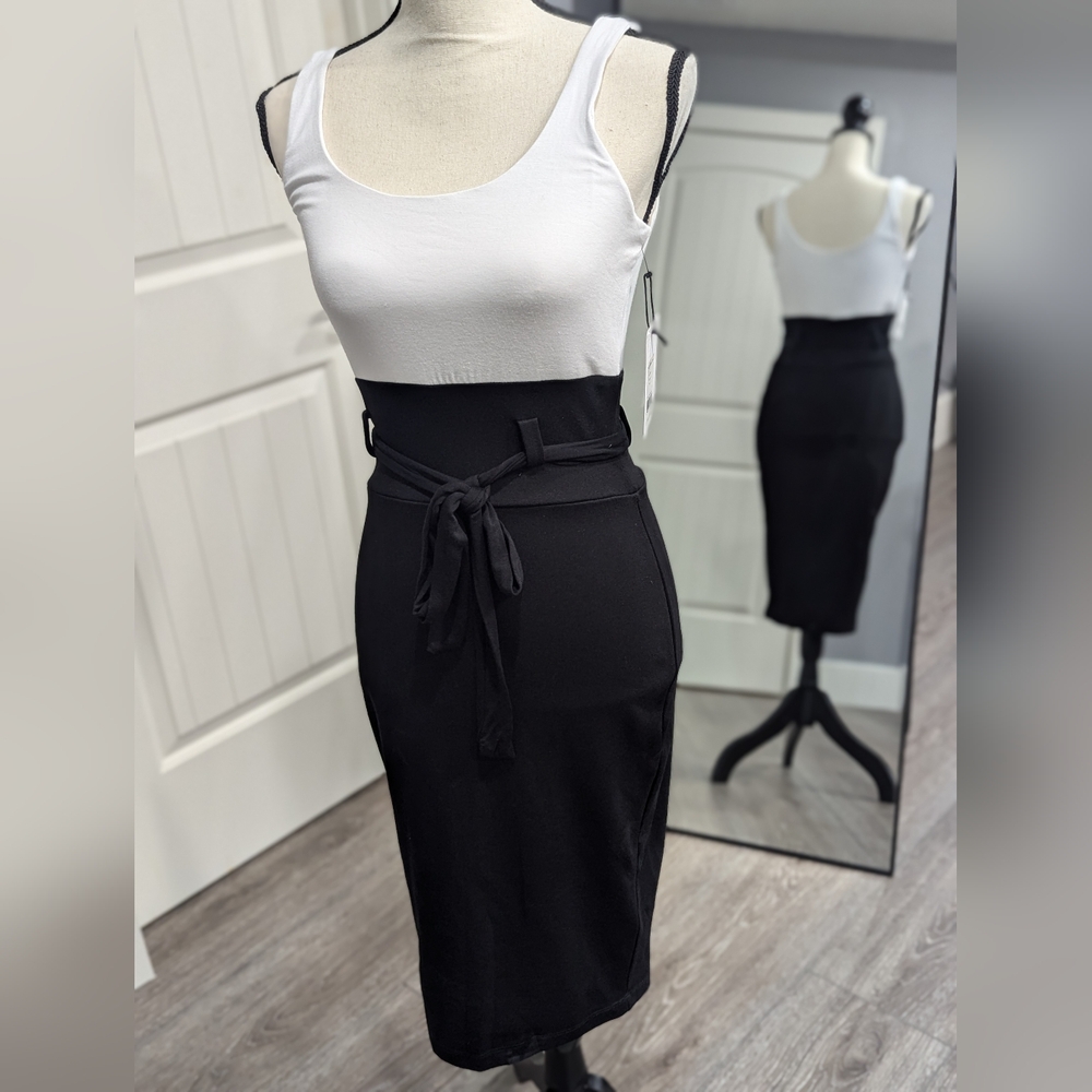 Bailey 44 Colorblock High-Waisted Dress, Sz S